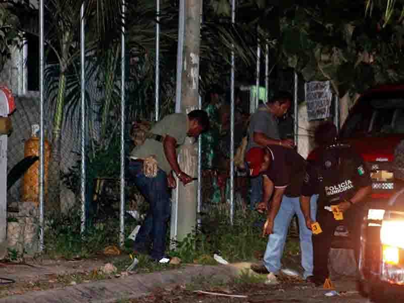Baleado en Playa del Carmen (2)