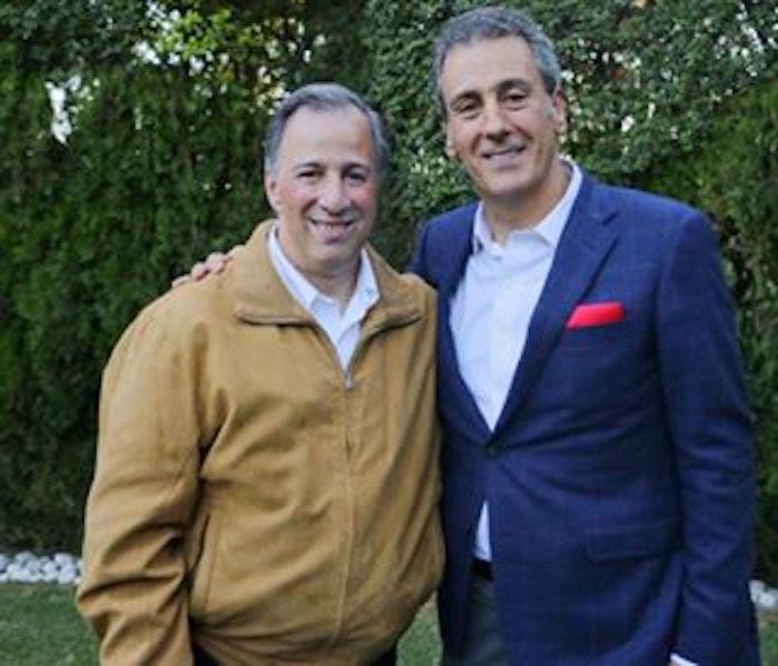 José Antonio Meade, con el empresario y también político José Chedraui, durante la campaña a la presidencia del primero.