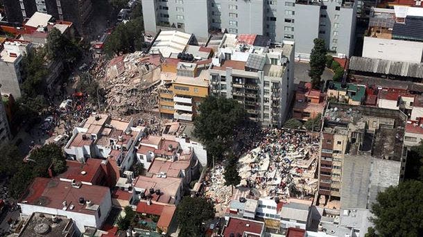 Virgilio Caballero, pierde su casa durante el terremoto