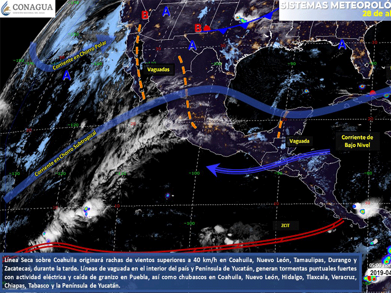 - La onda de calor persistirá sobre gran parte de la República Mexicana, y durante la tarde y noche,