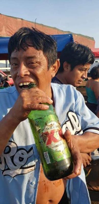 Si la cheve es poca..., al sediento le toca.