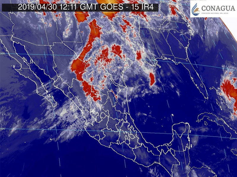 Sistema anticiclónico de alta presión provocará temperaturas calurosas, nubosidad y lluvias dispersas en algunas zonas de Quintana Roo.
