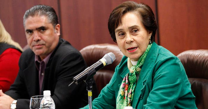 María de los Ángeles Moreno en el año de 2011 asiendo senadora de la República.