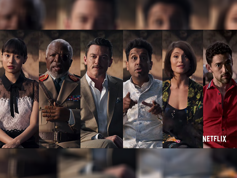 Luis Gerardo Méndez junto a Adam Sandler y Jennifer Aniston juntos en una película