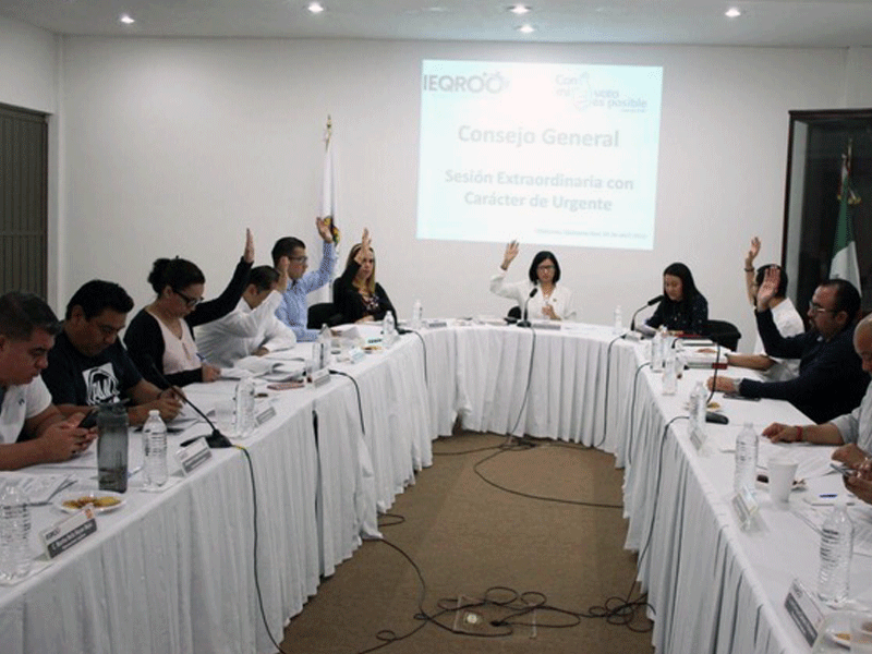 Otorga el Instituto Electoral de Quintana Roo un plazo de 48 horas para exhibir la modificación al convenio de coalición PES, PAN y PRD.