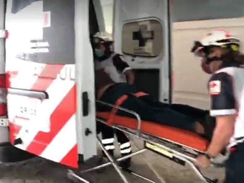 quedó internado en espera de que pueda dar su declaración en torno a lo sucedido.