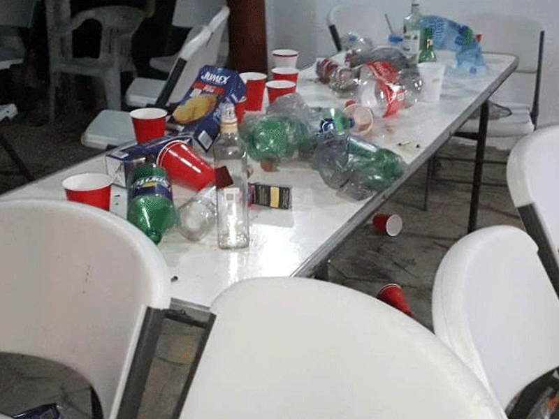 Desbaratan una fiesta clandestina en donde menores de edad consumían alcohol y sustancias prohibidas en la isla de Cozumel.