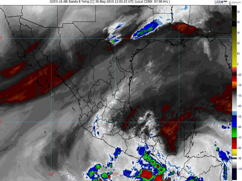 Se pronostica chubascos para Quintana Roo, A partir de hoy se originará el primer temporal de lluvias en México, con tormentas de intensas a torrenciales.