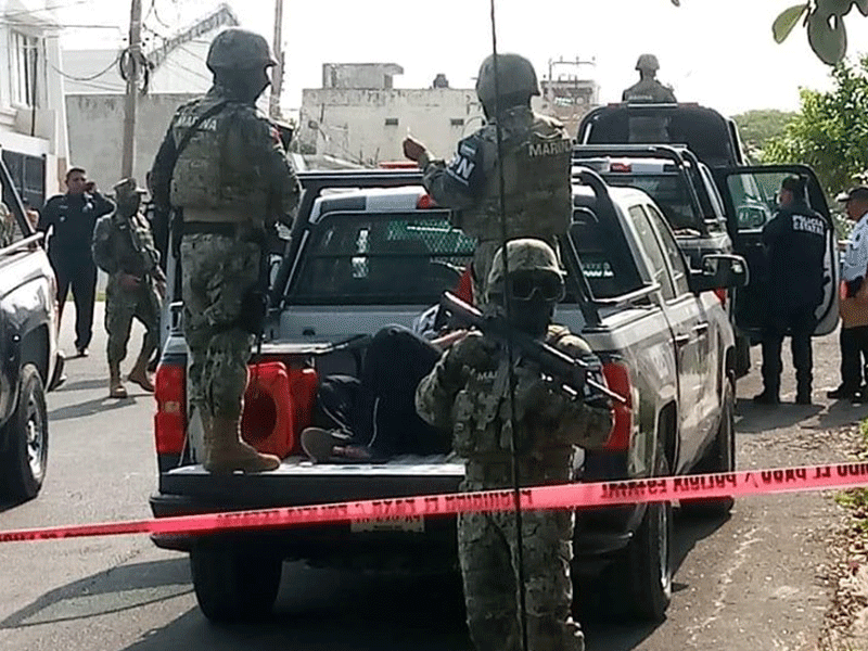 Seis personas fueron detenidas en una narcotiendita, tras un operativo por un supuestro secuestro en la colonia Centro de Chetumal.