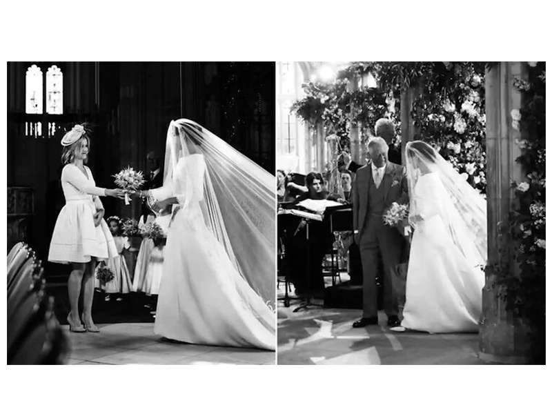 Meghan Markle y el príncipe Harry celebran un año de matrimonio con estas fotos inéditas de su boda