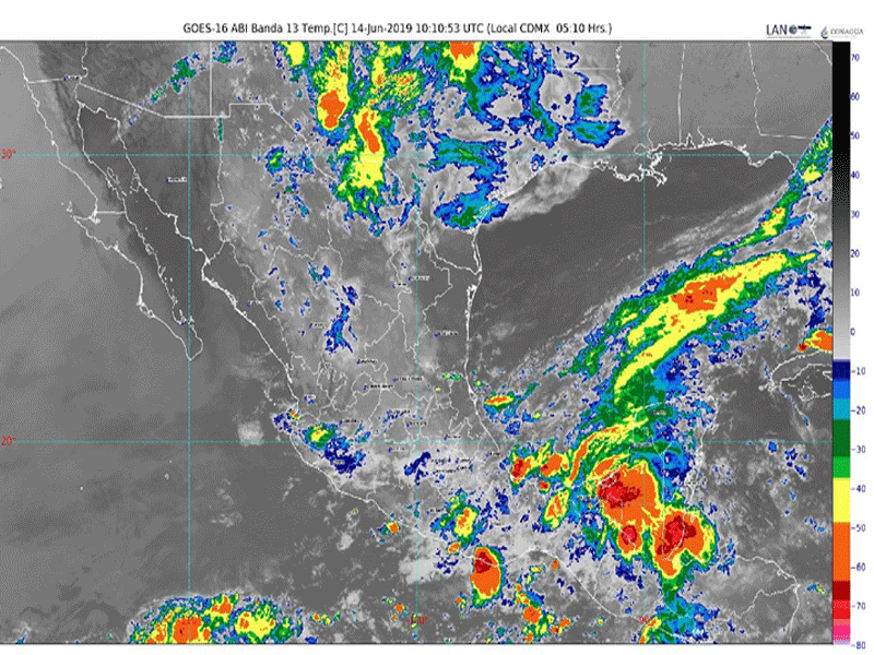 Provocará onda tropical cielo nublado en Q. Roo; se mantendrá el cielo nublado durante la mayor parte del día, con tormentas aisladas y rachas de vientos.