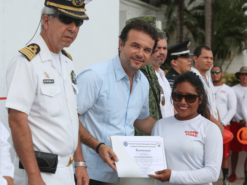 Arranca en Cozumel operativo vacacional “Verano Seguro 2019”; refuerza el presidente municipal, Pedro Joaquín, las acciones para proteger a los turistas.