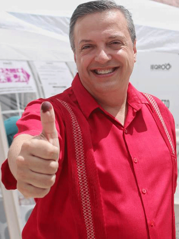 Invita Luis Alegre a la gente a salir a votar; confía el presidente de la Comisión de Turismo de la Cámara Baja del Congreso de la Unión que la población.