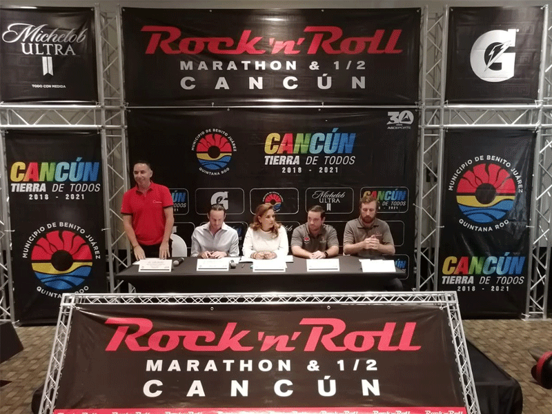 Cambian de nombre al Maratón Internacional de Cancún; se rompe una tradición de más de 35 años: Ahora se llamará "Rock 'n' Roll Marathon & 1/2 Cancún.