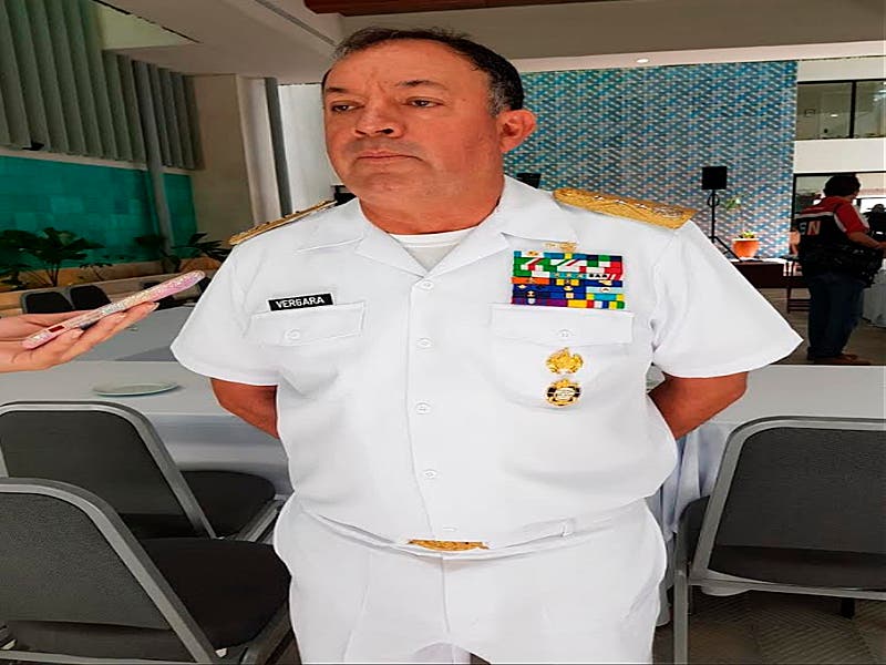 lmirante José Luis Vergara Ibarra, comandante de la V Región Naval, descarta organización del narco en el Sindicato de Taxistas de Cancún