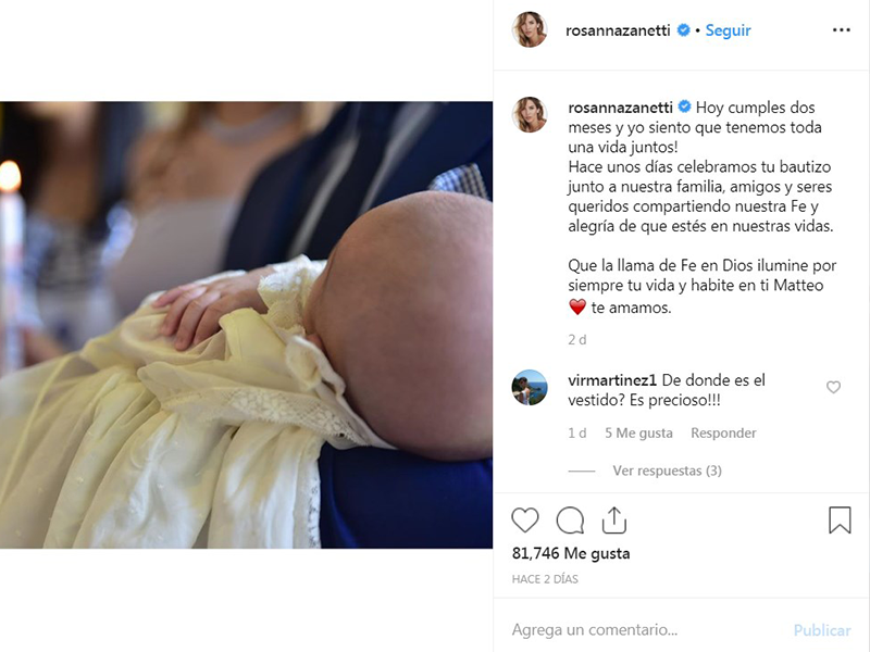 Así celebró David Bisbal el bautizo de su hijo con Rossana Zanetti