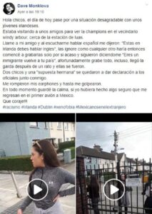 Video joven mexicano es agredido por hablar español en Irlanda