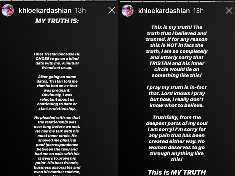 Khloé Kardashian se pelea con la ex de Tristan Thompson