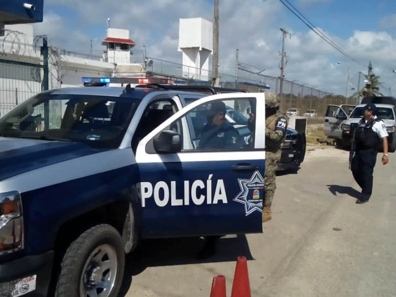 Los elementos de la Armada de México, Policía Ministerial y Estatal Preventiva hicieron presencia, pero no intervinieron.