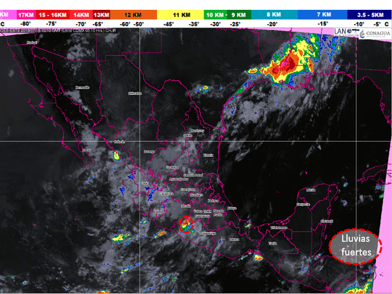 Condiciones climáticas para hoy lunes 15 en Quintana Roo; aire marítimo tropical provocará temperaturas muy calurosas y con poca probabilidad de lluvias.