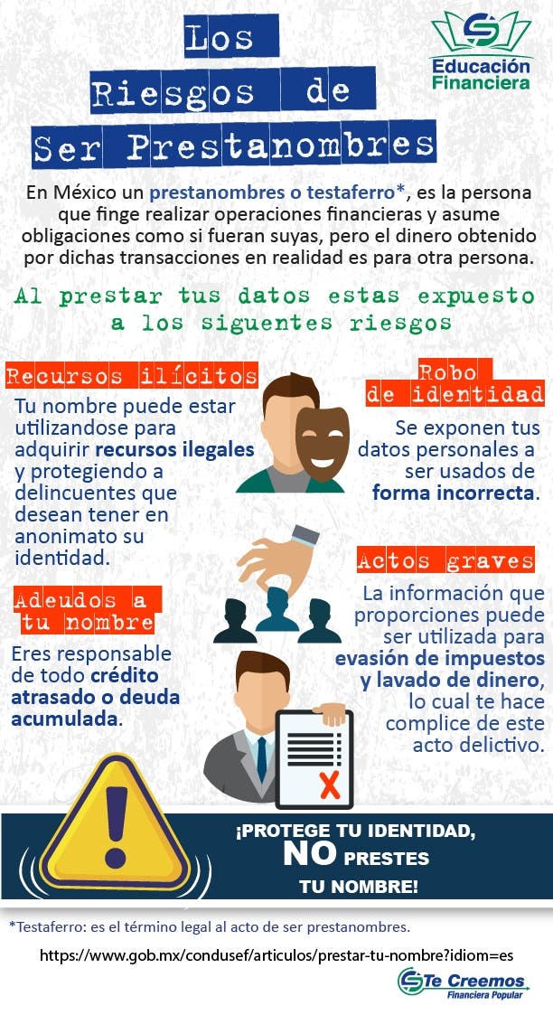 Prestanombres ya podrían ser acusados de fraude