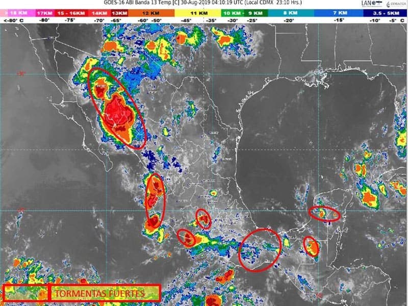 Clima: Probabilidad de chubascos para Quintana Roo; canal de baja presión en la porción central de la Península de Yucatán generará temperaturas calurosas.