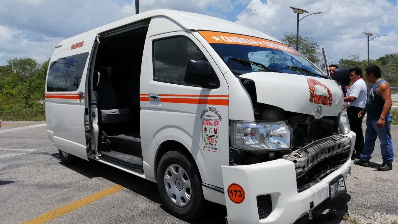 accidente en el libramiento rumbo a Chetumal
