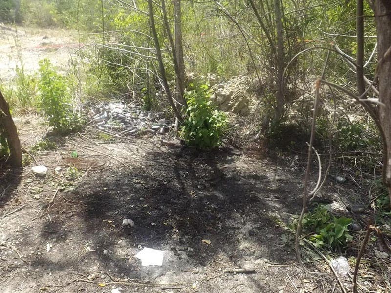 Hallan dos osamentas en comunidad de Chetumal; los restos humanos fueron hallados calcinados en un rancho de la ribera del río Hondo.