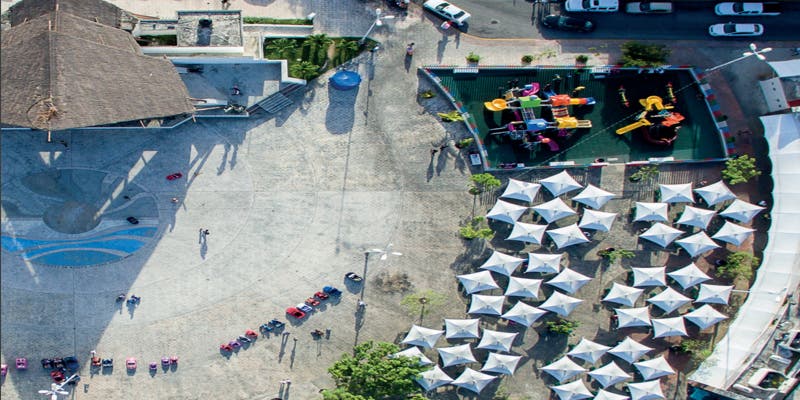 Parque de las Palapas (fotografía: PDF Patrimonio Cultural del Primer Cuadro Cancún, Quintana roo