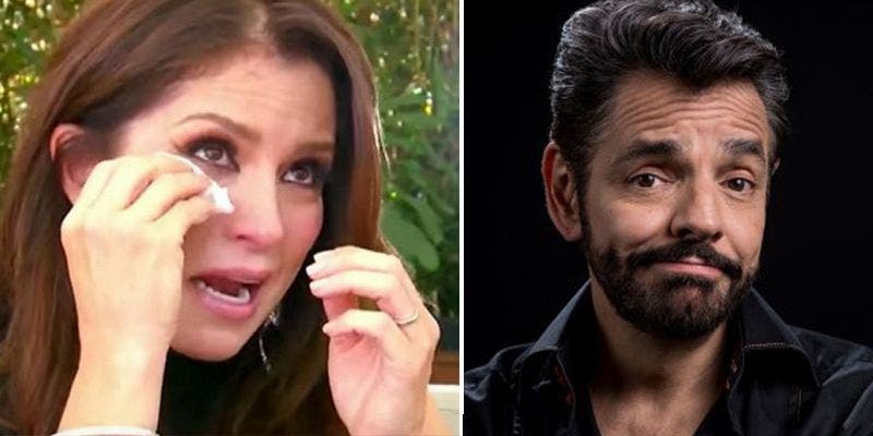 Eugenio Derbez se "pelea" con Alessandra Rosaldo en pleno programa en vivo