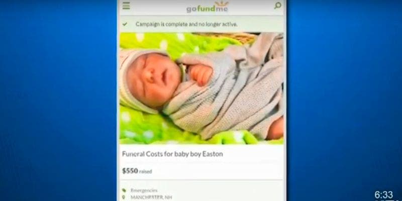 Fingen embarazo, nacimiento y muerte de su hijo por dinero