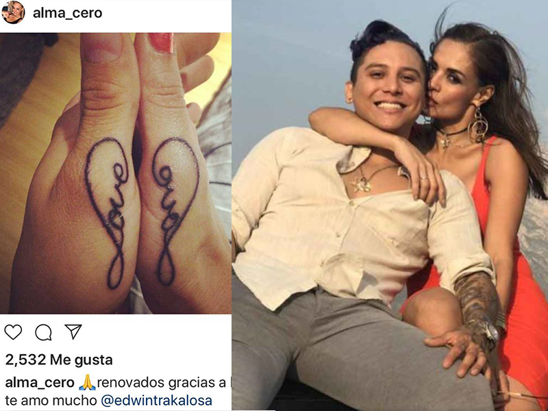 Edwin Luna confiesa que no se borrará el tatuaje que se hizo con Alma Cero