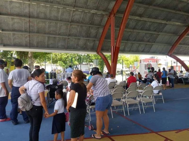 Lleva la Caravana Maya servicios gratuitos a Cozumel; en el domo de la colonia San Gervasio se ofrecen diversos apoyos gratuitos para la población.