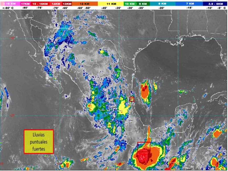 Clima: Pronostican lluvias fuertes para Quintana Roo; la onda tropical número 35 que se desplaza por el sur y el sureste de México.