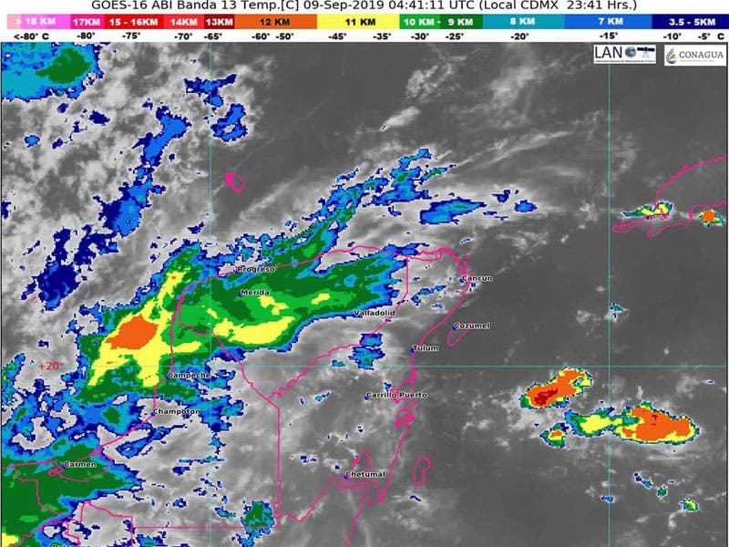 Clima: Tiempo caluroso y lluvias aisladas para Quintana Roo; para esta tarde estaría afectando a la entidad la onda tropical No. 36.