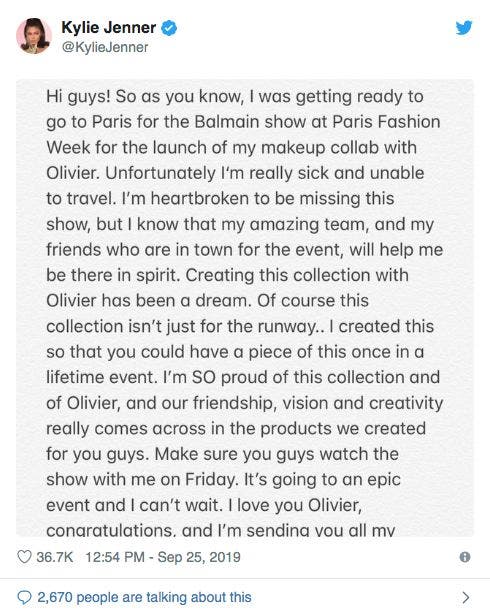 Kylie Jenner hospitalizada de emergencia