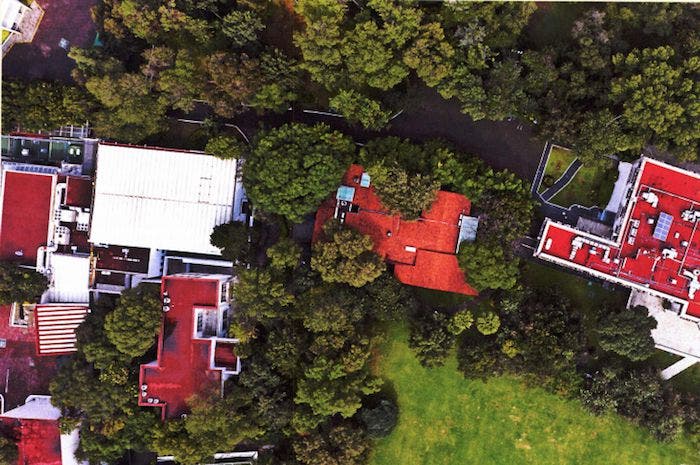 Vista aérea del lujoso complejo, del cual no hay facturas ni planos.