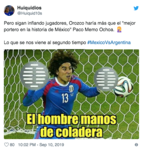 México vs Argentina: Los mejores memes del partido amistoso