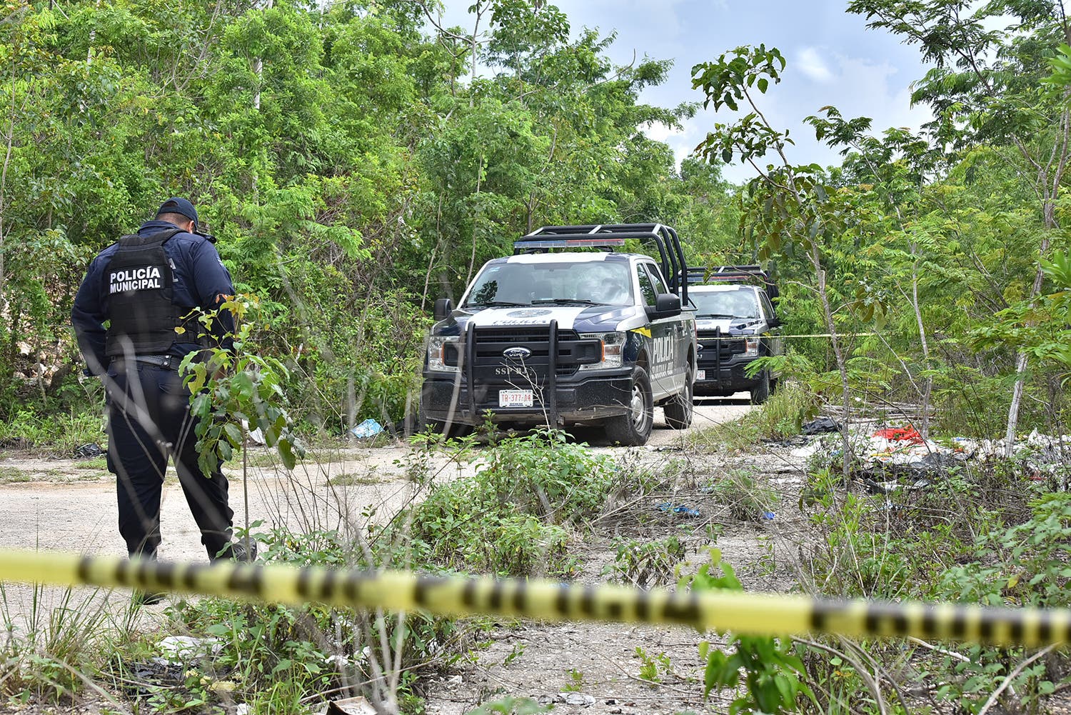 Cuerpo de una mujer embolsada en Cuna Maya