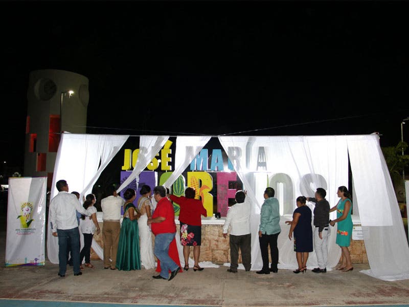 Cuenta José María Morelos con parador fotográfico; se espera se convierta en un icono referente del municipio y de la Zona Maya de Quintana Roo.