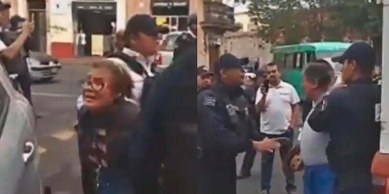 Policías detienen a pareja de abuelitos por vender papas en la vía pública