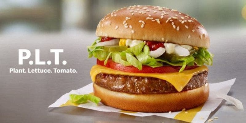 McDonald´s pone a la venta una hamburguesa sin carne