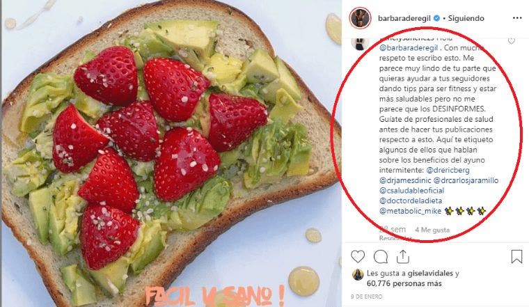 Una vez más atacan a Bárbara de Regil por dar falsos consejos de nutrición