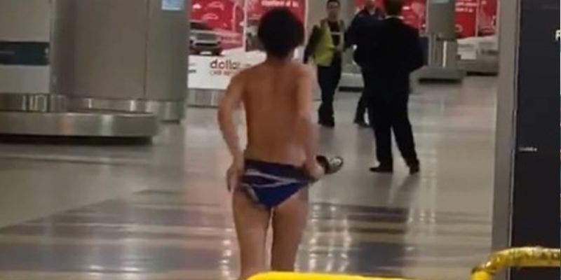 Video: Mujer camina desnuda en el aeropuerto de Miami