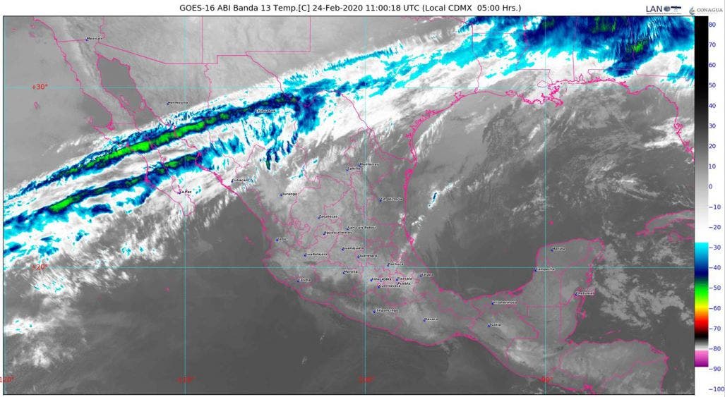 Clima: Continúan las bajas temperaturas en Quintana Roo; se pronostica lluvias ligeras para la entidad hoy lunes 24 de febrero.