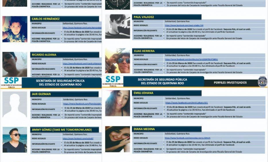 Denuncian ante la Fiscalía 162 perfiles que instigan al saqueo.