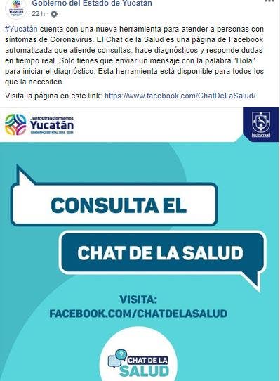 Ingresa al chat de la salud para iniciar el diagnóstico.