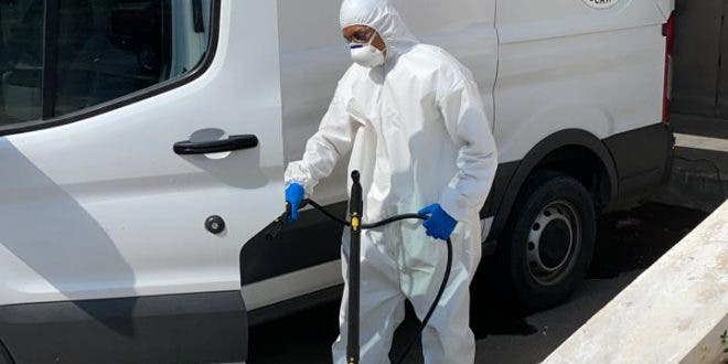 Garantizan espacios sanitizados contra covid-19.