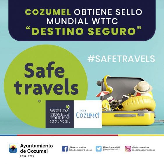 Este distintivo es un reconocimiento para toda la población de Cozumel, que al acatar las medidas sanitarias y restrictivas de movilidad, nos permite reactivar de manera gradual nuestra actividad económica, de acuerdo al Plan Estratégico de Reactivación Económica y Turística de Cozumel, afirma Pedro Joaquín Delbouis.