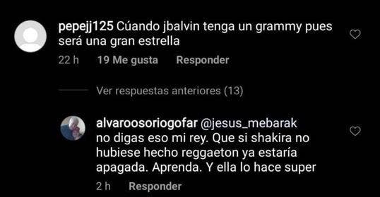 Padre de J Balvin lo defiende: “Si Shakira no hubiera hecho reggaetón ya estuviera apagada”